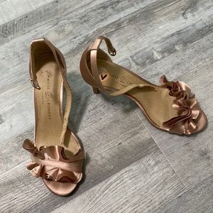 Pink/rose gold women’s heels